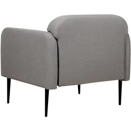 Beliani Sessel, Schwarz, Grau, Textil, 1-Sitzer, 83x77x74 cm, Wohnzimmer, Sessel, Polstersessel
