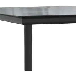 vidaXL Polyrattan Garten-Essgruppe 5-tlg. schwarz inkl. Kissen 3185096