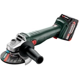 Metabo W 18 7-125 inkl. 2 x 4,0 Ah + Koffer