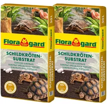 Floragard Schildkrötensubstrat 2x50l - natürliche Einstreu ohne Dünger - für Landschildkröten u. andere Reptilien - für Frühbeet, Überwinterung und für Terrarien - 100l