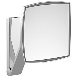 Keuco iLook_move Kosmetikspiegel 17613179003 Aluminium-finish, UP, Wandmodell, beleuchtet, 200 x 200 mm
