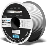 Megasat Koaxialkabel 120dB 500 m Weiß