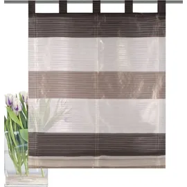 Home fashion SCHLAUFENRAFFROLLO QUERSTREIFEN SCHERLI GABI, 130 X 100 cm, 7, 79183-6007 Stein 130x100 cm