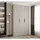 abiks möbel Drehtürenschrank COMO 150 x 245,5 x 40 cm Schwarz