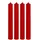 Dekohelden24 Stabkerzen 17 cm rot 4 St.