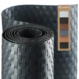 Kadax Sichtschutzmatte 100 x 100 cm Anthrazit Rattan