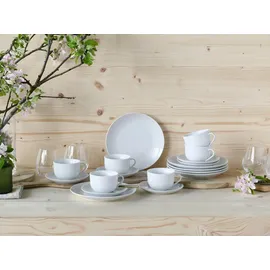 CreaTable Luna Kaffeeservice 18-tlg. weiß