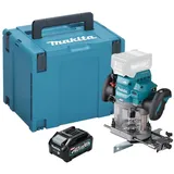 Makita Oberfräse RP 001 GM101 40 V max. 12 mm Brushless + 1x Akku 4,0 Ah + Makpac