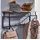 FineBuy Wandgarderobe FB76206 71 x 29 x 20 cm Braun