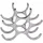 Wohnling Weinregal Design 24 x 10 x 24 cm Silber