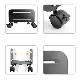 Value PC-Ständer, rollbar, schwarz