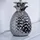 ETC Shop Tischlampe Ananas Design Silber