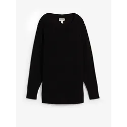 bonprix Bequemer Strickpullover, schwarz, 52/54 (XXL)