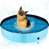 Hundepool BIG Ø120cm Schwimmbecken Hunde Plansch Becken Swimming Pool faltbar