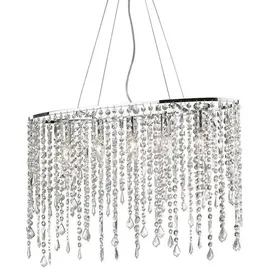 Ideal Lux - Kristall-Hängeleuchte RAIN 5xE14/40W/230V klar - Klar