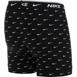 Nike Essential Cotton Stretch Boxershorts schwarz/grau/blau L 3er Pack