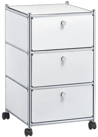 Metall-Rollcontainer weiß