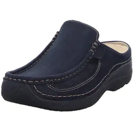 WOLKY Roll-Slide Nubukleder Blau 38