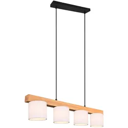 Trio Pendelleuchte »Cameron« - 75x12x150cm - schwarz - Holz