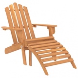 vidaXL Adirondack Gartenstuhl mit Fußstütze 75 x 84 x 90 cm akazie