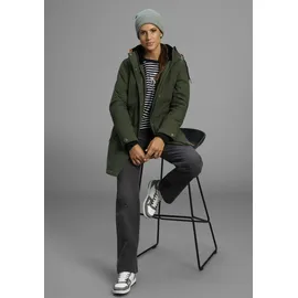 KangaROOS Parka KANGAROOS, Damen, Gr. 32, dunkel khaki, Web, Obermaterial: 54% Polyester, 46% Baumwolle. Futter: 100% Polyester. Futter Oberteil: 100% Polyester.