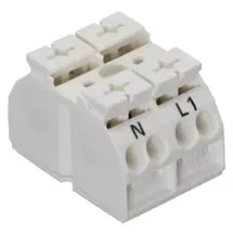 WAGO 862-2662 Geräteanschlussklemme Federklemme Weiß