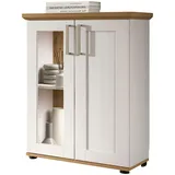 inn.furn Standvitrine Mirano 64 x 88 x 37 cm Weiß