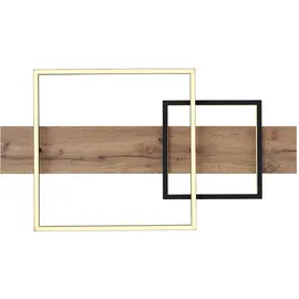 GLOBO Memory Deckenleuchte 1x LED 24,0 W Holzoptik schwarz
