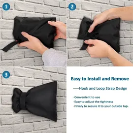 Dokon Thermoschutz Garten Wasserhahn Schwarz - Winterfest