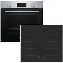 Bosch Backofen Teleskopauszug + PKM Flex-Induktionskochfeld autark 60cm