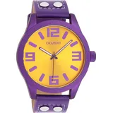 Oozoo OOZOO, Lila Armbanduhren, Damen, Armbanduhr, Damenuhr, Herrenuhr, Lederarmband, Ø 46mm