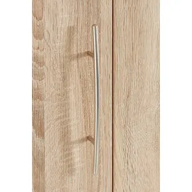 Priess Schrankbett PRIESS "Ancona", braun (struktureichefarben hell), H:211cm, Schrankbetten, mit Regal und LED-Beleuchtung