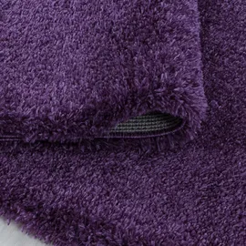 Ayyildiz Fluffy 3500 Hochflorteppich Ø 80 cm lila