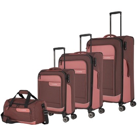 Travelite VIIA 4-Rollen Trolley Set pink