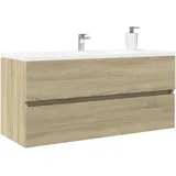 vidaXL Waschbeckenschrank Sonoma-Eiche 100x38,5x45 cm Holzwerkstoff