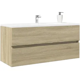 vidaXL Waschbeckenschrank Sonoma-Eiche 100x38,5x45 cm Holzwerkstoff