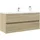 vidaXL Waschbeckenschrank Sonoma-Eiche 100x38,5x45 cm Holzwerkstoff