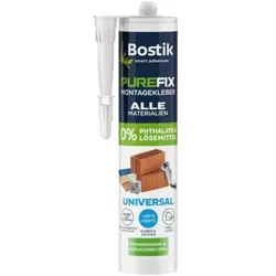 Bostik Purefix Montagekleber Universal, Zum Kleben, Dichten und Füllen, weiß, 460 g Kartusche, 30619757