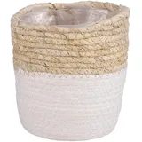 Mica decorations Korb Rachel rund Ø 14 cm x 14 cm weiß