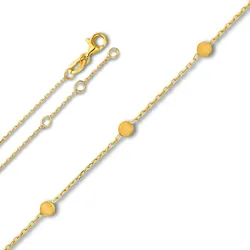 Fußkette ONE ELEMENT "Fußkettchen aus 925 Silber 25 cm", silber, Fußkettchen, Damen, Silber 925 (Sterlingsilber), Damen Silber Schmuck Rundankerkette