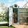 Outsunny Gartenschrank 0,77 x 0,54 m Hellblau+Grün