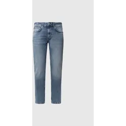 Straight-Jeans PEPE JEANS "STRAIGHT JEANS", Herren, Gr. 32, Länge 32, blau (used blau), Denim/Jeans, Obermaterial: 99% Baumwolle, 1% Elasthan, casual, straight fit, Jeans