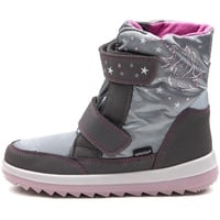 Richter Kinderschuhe Mädchen husky 2.0 Schneestiefel, Ash Rose Unicorn, 35 EU - 35 EU