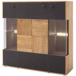 Highboard ¦ holzfarben ¦ Maße (cm): B: 124 H: 121 T: 37