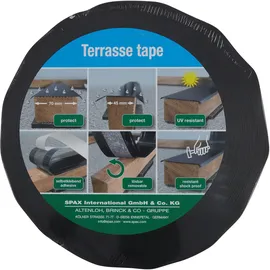 SPAX Abdeckband schwarz 30 m x 8,7 cm