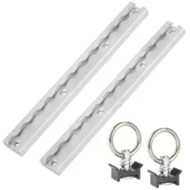 STAHLWERK Zurrschienen 2er Set mit Zurrösen 30 cm Aluminium Airlineschiene