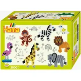 Hama Bügelperlen Geschenkpackung Zootiere 2000 Stück