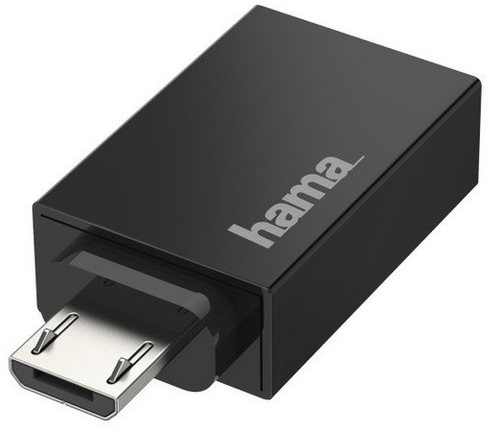 Hama HAMA USB-OTG-Adapter,Micro-USB-Stecker-USB-Buchse, USB 2.0, 480 Mbit/s USB-Adapter