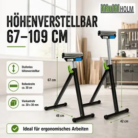 Trutzholm Rollenbock 90 kg höhenverstellbar bis 109 cm