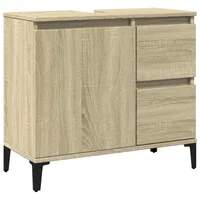 VidaXL Badschrank Sonoma-Eiche 65x33x60 cm Holzwerkstoff